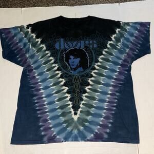 Liquid Blue Mens XL Jim Morrison The Doors Break On Through Tie Dye T-shirt